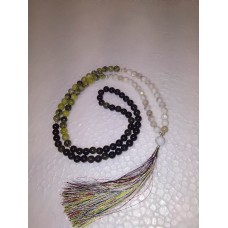 108 Beads Semiprecious Stone Mala,Tassel Mala, Natural Stone Mala